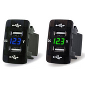 4.2A Dual Port Toma Fast Phone 12V 24V Incarcator cu LED Voltmetru Auto USB incorporat Incarcator adaptor priza pentru Honda Crv CB500X