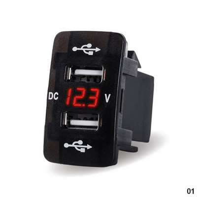 4.2A Dual Port Toma Fast Phone 12V 24V Incarcator cu LED Voltmetru Auto USB incorporat Incarcator adaptor priza pentru Honda Crv CB500X