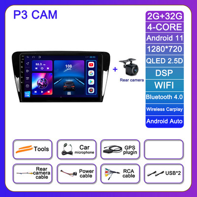 10.1 inch Android 12 pentru Skoda Octavia 2013 - 2018 Radio auto SWC 4G ADAS Navigație GPS Autoradio Multimedia Stereo DSP Player