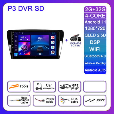 10.1 inch Android 12 pentru Skoda Octavia 2013 - 2018 Radio auto SWC 4G ADAS Navigație GPS Autoradio Multimedia Stereo DSP Player