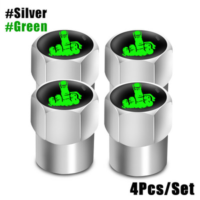 4 bucăți/set Capace de supapă cu logo craniu roșu Accesorii pentru roți de mașină Capac pentru tijă Auto Styling Din aliaj de aluminiu Capace pentru jante pentru anvelope