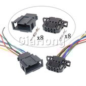 1 set 8 moduri 3B0972734 Lampă auto/fișă electrică audio pentru VW Audi 3B0972724 Priză neetanșată pentru mașină masculină