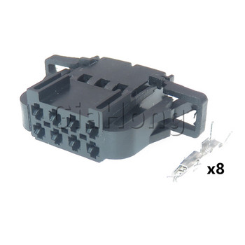 1 комплект 8 начина 3B0972734 Автомобилна лампа/аудио щепсел за електрически кабел за VW Audi 3B0972724 Автомобилен мъжки женски незапечатан контакт