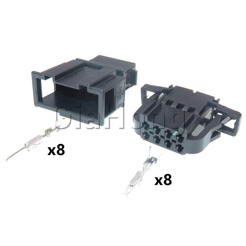 1 set 8 moduri 3B0972734 Lampă auto/fișă electrică audio pentru VW Audi 3B0972724 Priză neetanșată pentru mașină masculină