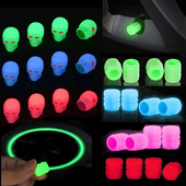 4 buc. Capacul supapei anvelopei luminoase pentru mașină, motocicletă, butuc de roată pentru bicicletă, capac de supapă strălucitor, decorare a anvelopei, stil auto, accesorii pentru anvelope
