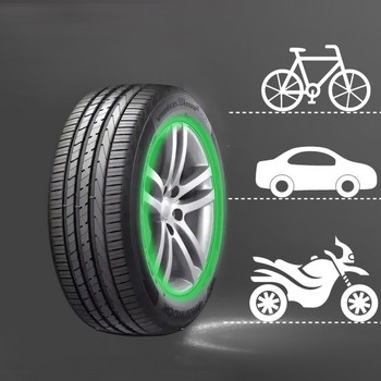 4бр. Светеща капачка на вентила за гуми Автомобилен мотоциклет Главина на колелото на велосипеда Светещ капак на клапана Декорация на гумите Автоматичен стайлинг Аксесоари за гуми