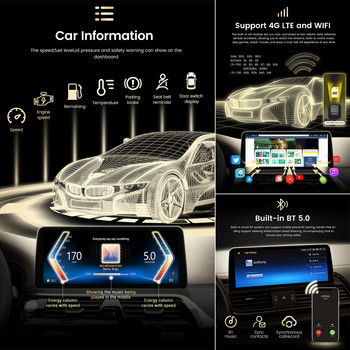 Blu-ray сензорен екран против отблясъци Android 12 Автомобилен мултимедиен плейър за BMW 5 Series F10/F11/520 2011-2016 (LHD) GPS навигация DSP