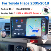 Toyota HiAce H200 RegiusAce Commuter Quantum 2005-2018 Android autórádió sztereó DVD Carplay multimédiás auto GPS fejegység BT készülékhez
