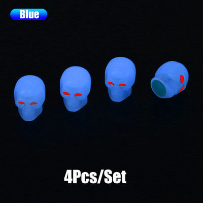 Capace de supapă de anvelopă luminoase pentru mașină, motocicletă, capac de supapă strălucitoare, butuc de roată a anvelopei, decorare pentru stil, accesorii auto, 5 culori