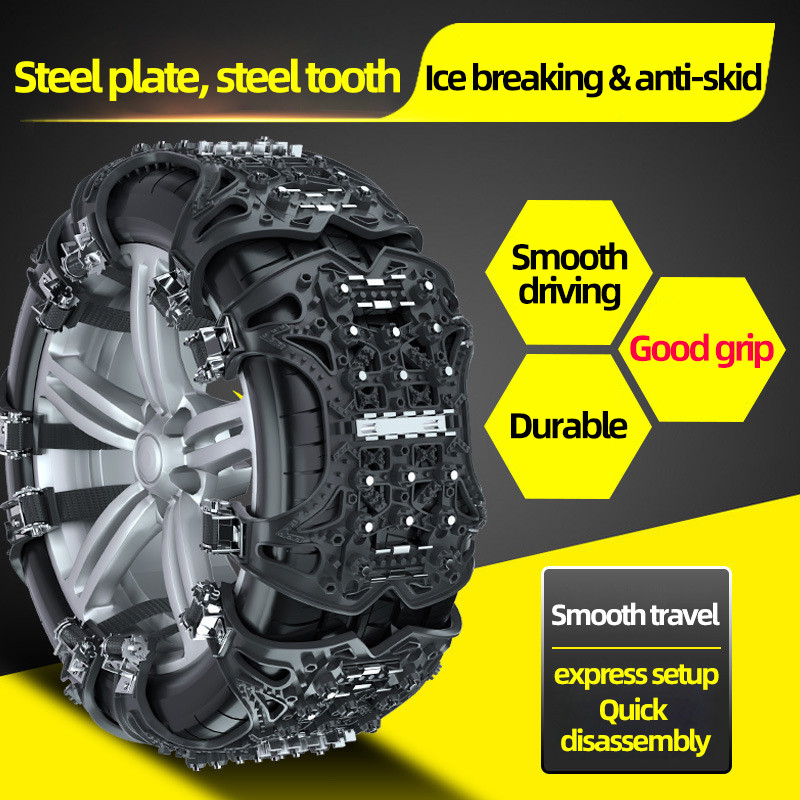 Lanț antiderapant pentru anvelope cu șenile tip nou stil pentru mașini SUV universal negru galben anvelope auto lanțuri antiderapante