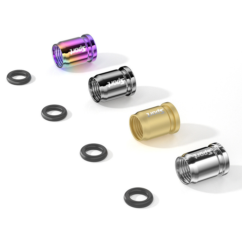 Capace de supape de anvelope antifurt Capace de tijă de supapă în stil sport Capace rezistente la praf pentru roți Anvelope decorative din aliaj de zinc Accesorii auto