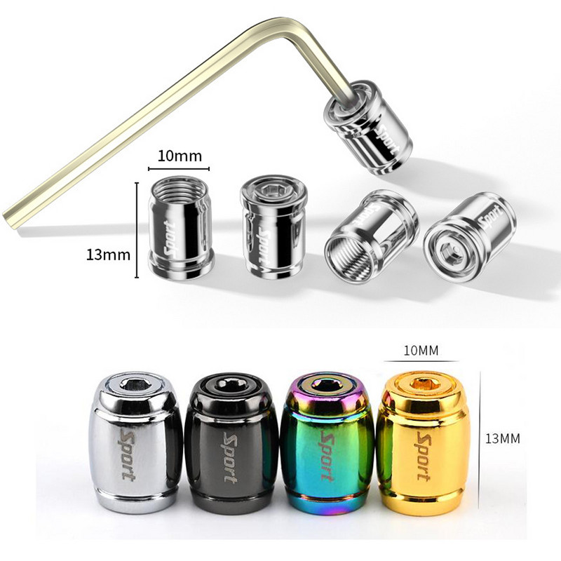 Capace de supape de anvelope antifurt Capace de tijă de supapă în stil sport Capace rezistente la praf pentru roți Anvelope decorative din aliaj de zinc Accesorii auto
