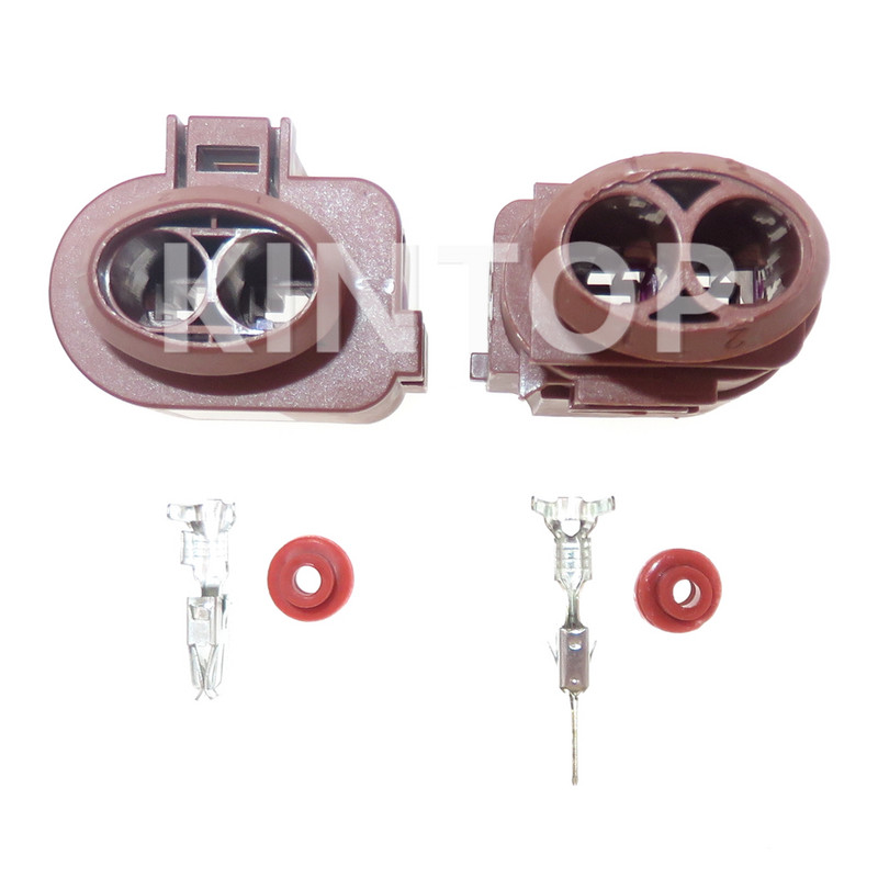 1 set 2 pini 3B0973852A 3B0973752A conector impermeabil pentru mașină pentru ventilator electronic Audi, priză cablu electric cu fire