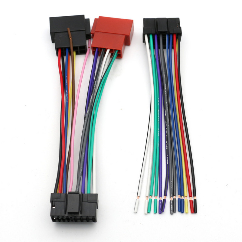 Auto ISO standardne juhtmestik Sony CDX MEX DSX WX auto CD-raadio heli stereo juhtmestiku pistiku adapteri pistiku kaabel