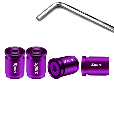 4 bucăți capace de tijă a supapelor anvelopei, capace de roți din aluminiu anodizat, capace universale pentru niple pentru mașini, camioane, motociclete, SUV-uri și biciclete