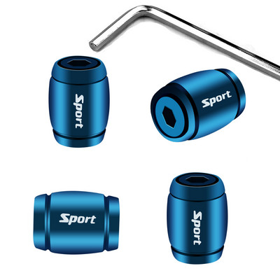 4 bucăți capace de tijă a supapelor anvelopei, capace de roți din aluminiu anodizat, capace universale pentru niple pentru mașini, camioane, motociclete, SUV-uri și biciclete