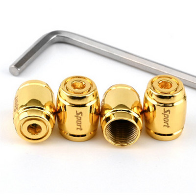 4 bucăți capace de tijă a supapelor anvelopei, capace de roți din aluminiu anodizat, capace universale pentru niple pentru mașini, camioane, motociclete, SUV-uri și biciclete