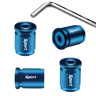 4 bucăți capace de tijă a supapelor anvelopei, capace de roți din aluminiu anodizat, capace universale pentru niple pentru mașini, camioane, motociclete, SUV-uri și biciclete