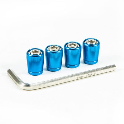 4 bucăți capace de tijă a supapelor anvelopei, capace de roți din aluminiu anodizat, capace universale pentru niple pentru mașini, camioane, motociclete, SUV-uri și biciclete