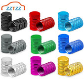 Capace de tijă a supapelor de anvelopă din aliaj de aluminiu 4 buc Capace de supapă a anvelopei pentru roți de mașină Capace universale pentru tije pentru mașini, motociclete și biciclete