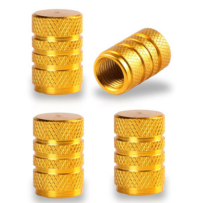 Capace de tijă a supapelor de anvelopă din aliaj de aluminiu 4 buc Capace de supapă a anvelopei pentru roți de mașină Capace universale pentru tije pentru mașini, motociclete și biciclete