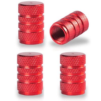 Capace de tijă a supapelor de anvelopă din aliaj de aluminiu 4 buc Capace de supapă a anvelopei pentru roți de mașină Capace universale pentru tije pentru mașini, motociclete și biciclete