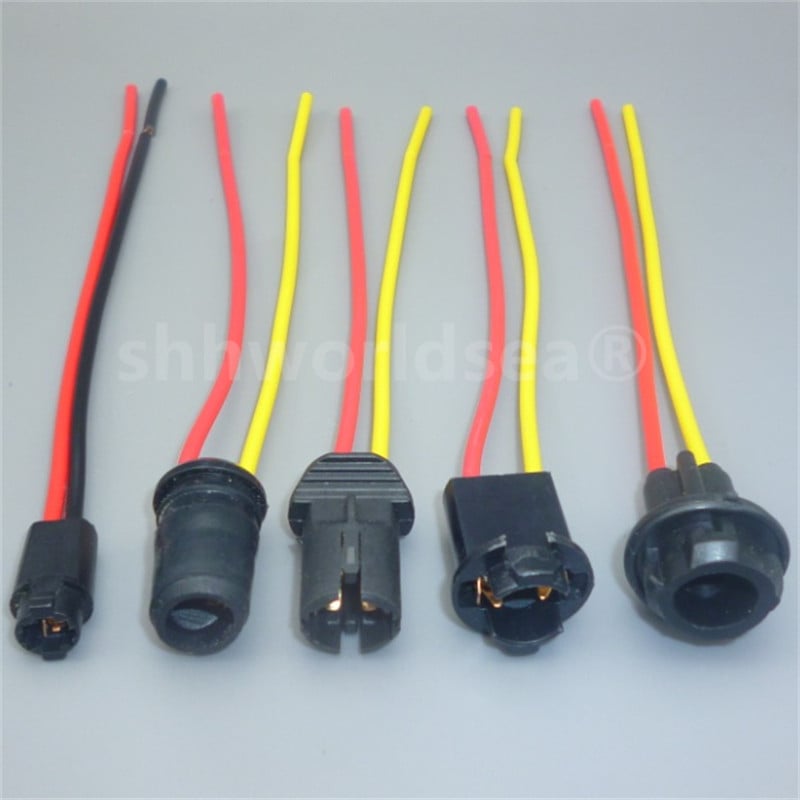 shhworldsea 2 buc. T5 T10 T15 Suport lampă Suport lampă auto Suport lampă marcare lățime T10 Suport bec de rezervă auto