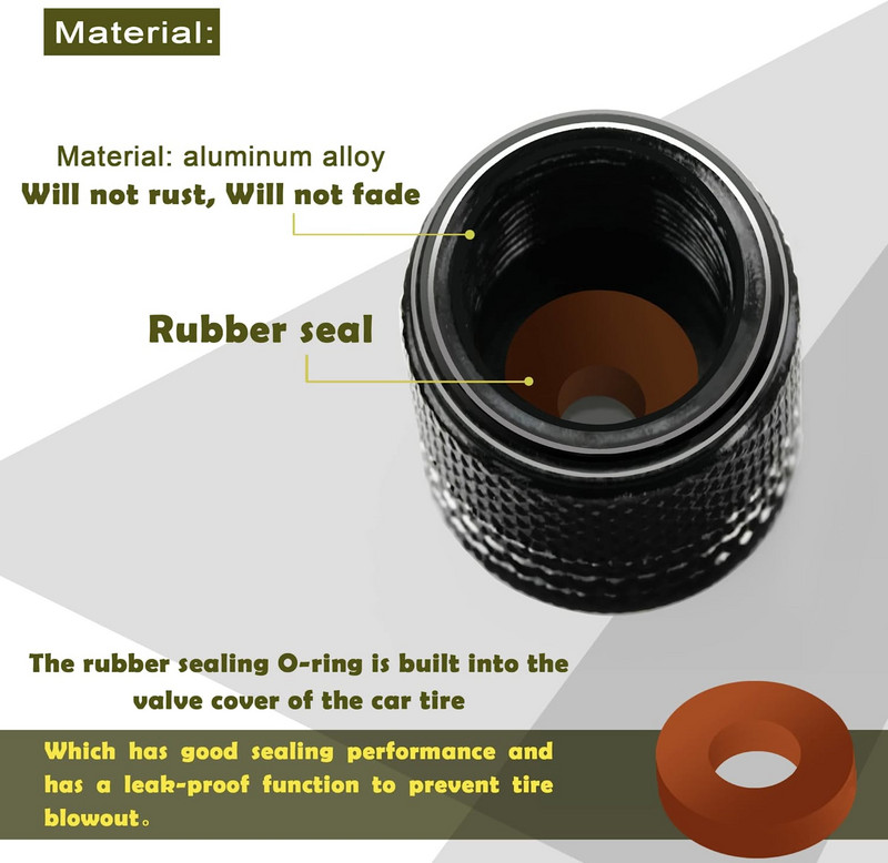 Capace tijă roată anvelopă din aluminiu Tijă roată roată Capac supapă aer din aliaj de aluminiu Capace supapă roată anvelopă roată anvelopă Capace tijă jantei anvelopei