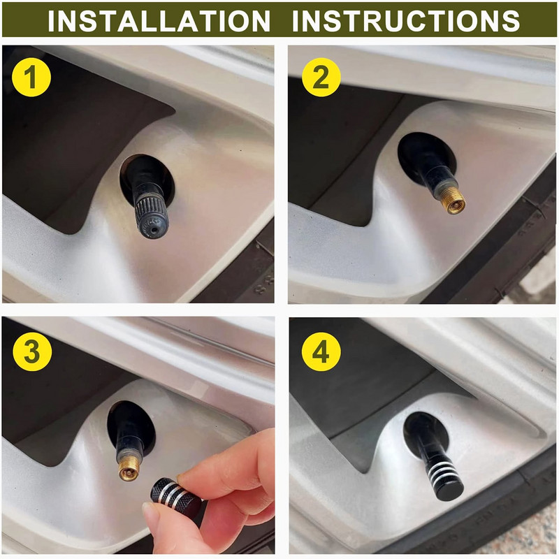 Capace tijă roată anvelopă din aluminiu Tijă roată roată Capac supapă aer din aliaj de aluminiu Capace supapă roată anvelopă roată anvelopă Capace tijă jantei anvelopei