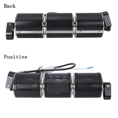 Motocicletă Bluetooth Audio Difuzor stereo rezistent la apă TF USB Radio FM