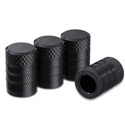 Capace de tijă a supapei anvelopei moletate din aluminiu cu căptușeală din plastic Capace de niplu pentru roți de anvelope rezistente la coroziune pentru mașini și motociclete