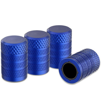 Capace de tijă a supapei anvelopei moletate din aluminiu cu căptușeală din plastic Capace de niplu pentru roți de anvelope rezistente la coroziune pentru mașini și motociclete