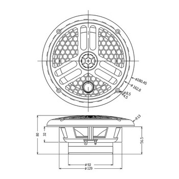 Sub Speaker Boat Εξωτερικά ηχεία RV Τροποποιημένα ηχεία SPA Pool ATV Κάρρο γκολφ Γιοτ Μοτοσικλέτα Τζετ Σκι