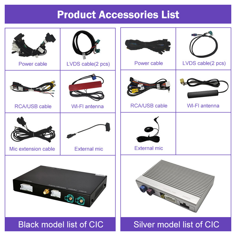 Road Top Wireless IOS CarPlay pentru BMW CIC System X5 E70 X6 E71 2011-2013 X1 E84 2009-2015 cu Android Auto Mirror Link AirPlay