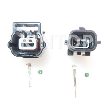 1 Σετ 2 ακίδων Auto Electric Cable Connector 90980-38851 7282-8851-30 7283-8851-30 Αδιάβροχη υποδοχή αισθητήρα ABS αυτοκινήτου για Nissan