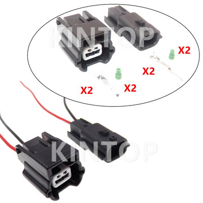 1 Set 2 Pins Auto Electric Cable Connector 90980-38851 7282-8851-30 7283-8851-30 Car ABS Sensor Waterproof Socket For Nissan