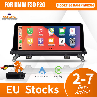 10,25 hüvelykes vezeték nélküli Apple Carplay Android Auto multimédiás kijelző BMW 1 2 3 4 sorozathoz F20 F21 F22 F30 F31 F32 F33 F34 F36