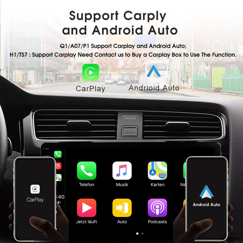 TIEBRO autórádió Renault Fluence 1-hez 2009-2017 Auto Radio Stereo Multimedia Player Carplay fejegység Bluetooth vevő 6G+128G