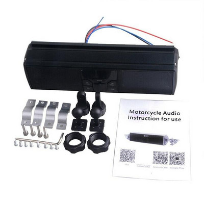 LED kijelző motorkerékpár hangszórók Bluetooth rádió audio rendszer APP vezérlés MP3/TF/USB FM sztereó hangszórók lejátszó motoros tartozékok
