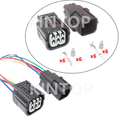 1 set 6-pinski konektor kabelskog svežnja za automobile 6188-4908 6189-7040 vodootporna utičnica za automobilski senzor kisika za Hondu