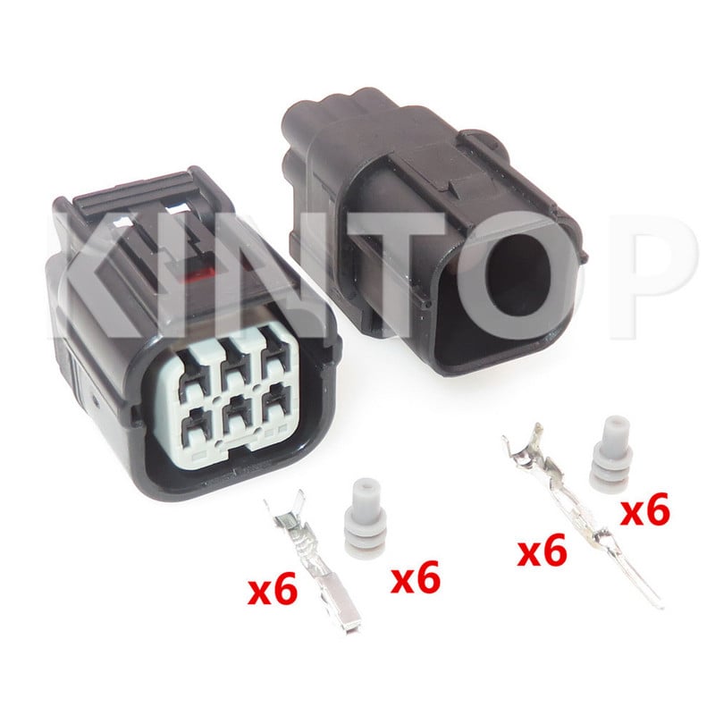 1 set 6-pinski konektor kabelskog svežnja za automobile 6188-4908 6189-7040 vodootporna utičnica za automobilski senzor kisika za Hondu
