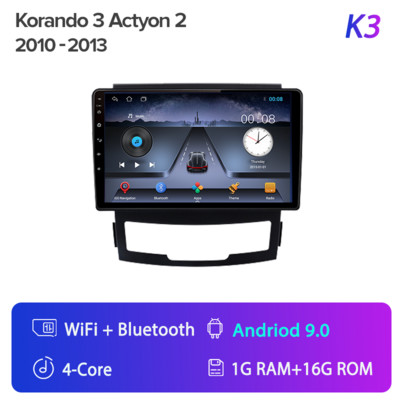 Srnubi Android 11 2Din SsangYong Korando 3 Actyon 2 2010-2013 Autórádió Multimédia lejátszó Navigáció GPS Carplay Auto Stereo