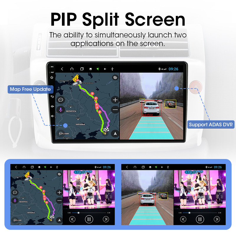 Srnubi Android 11 2Din SsangYong Korando 3 Actyon 2 2010-2013 Autórádió Multimédia lejátszó Navigáció GPS Carplay Auto Stereo