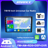 JMANCE 7/9/10``2 Din Android12 Radio Auto Multimedia Video Universal Stereo Carplay GPS pentru Volkswagen Nissan Hyundai Kia Toyota