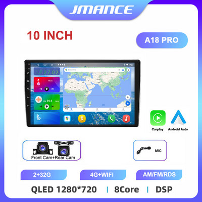 JMANCE 7/9/10``2 Din Android12 Radio Auto Multimedia Video Universal Stereo Carplay GPS pentru Volkswagen Nissan Hyundai Kia Toyota