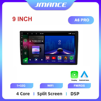 JMANCE 7/9/10``2 Din Android12 Radio Auto Multimedia Video Universal Stereo Carplay GPS pentru Volkswagen Nissan Hyundai Kia Toyota