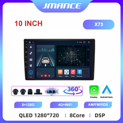 JMANCE 7/9/10``2 Din Android12 Radio Auto Multimedia Video Universal Stereo Carplay GPS pentru Volkswagen Nissan Hyundai Kia Toyota