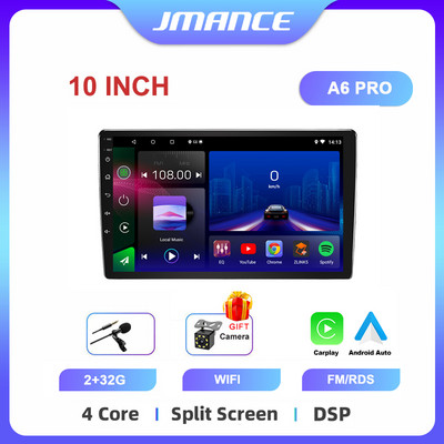 JMANCE 7/9/10``2 Din Android12 Radio Auto Multimedia Video Universal Stereo Carplay GPS pentru Volkswagen Nissan Hyundai Kia Toyota