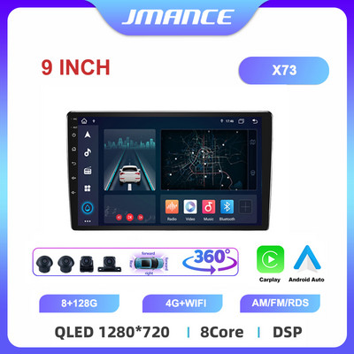 JMANCE 7/9/10``2 Din Android12 Radio Auto Multimedia Video Universal Stereo Carplay GPS pentru Volkswagen Nissan Hyundai Kia Toyota