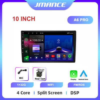 JMANCE 7/9/10``2 Din Android12 Radio Auto Multimedia Video Universal Stereo Carplay GPS pentru Volkswagen Nissan Hyundai Kia Toyota